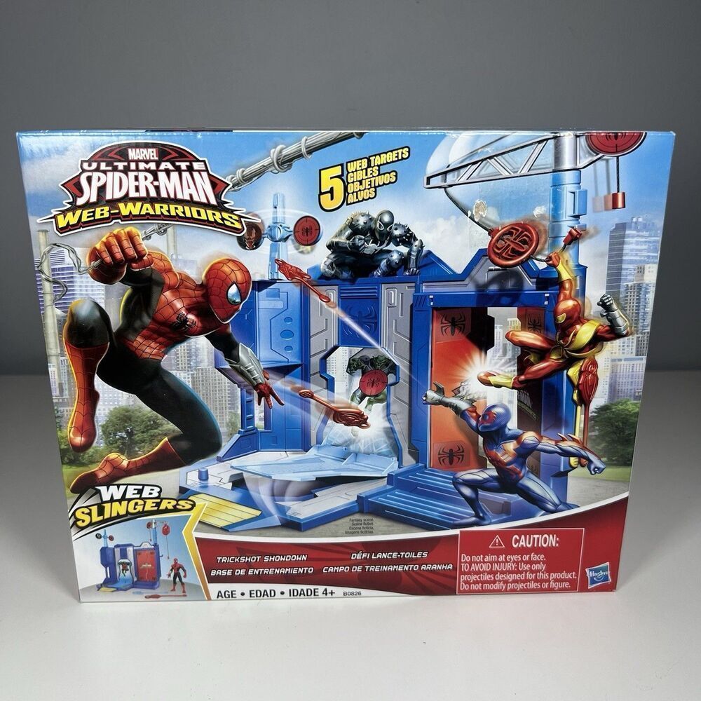 Spider-Man Marvel Ultimate Web Warriors Trickshot 2015 Hasbro New And Sealed.
